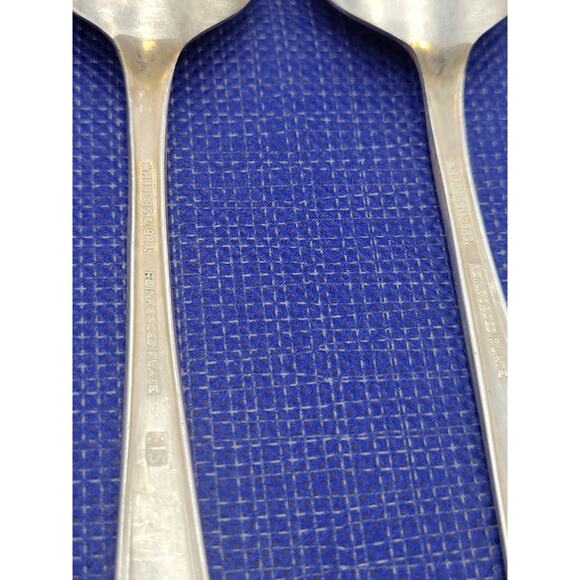 Rogers Brothers Daybreak Elegant Lady Set 4 Teaspoons Reinforced Plate IS - Picture 4 of 5